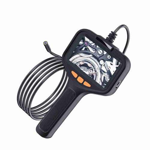 Endoscope industriel 2600 mAh, écran LCD 4,3 pouces, noir
