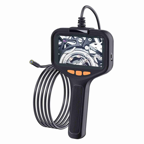 Endoscope industriel 2600 mAh, écran LCD 4,3 pouces, noir 2