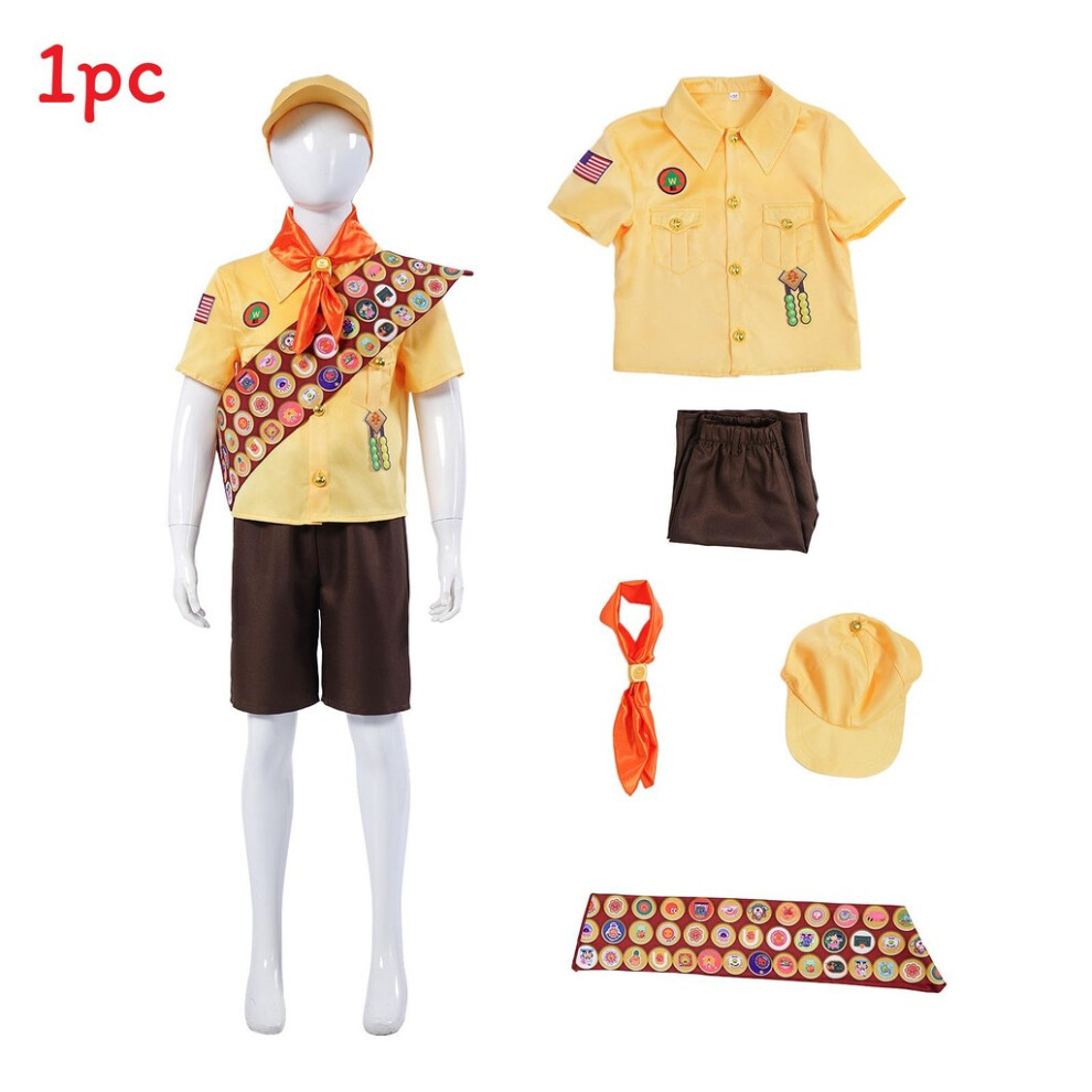 (110 CM ) Character Up Russell Kids Teens Cosplay Suit For Costumed Play Events Themed And