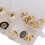 Trompete Ventilknopf aus Metall mit Abalone-Schale 9