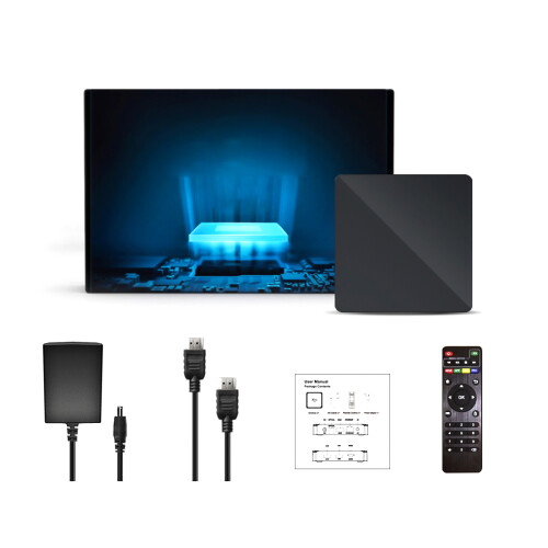 X96Q PRO Android 10.0 4K Smart TV-Box Schwarz mit 8GB/16GB 2