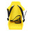 Foldable Plastic Baby Doll Bike Seat with Adjustable Strap - Yellow 3
