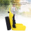Foldable Plastic Baby Doll Bike Seat with Adjustable Strap - Yellow 7