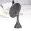 23cm Cordless LED Makeup Mirror, 3 Color Temperatures, Stepless Dimming, Gray 13