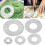 Circle Templates Five-Piece Set For Quilting, Quilt Frame, Sewing Ruler, Low-Profile Handle, Quilted 5