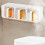 Boîte à épices murale 3 compartiments, 320 x 100 x 100 mm, ABS 9