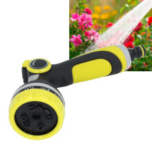 Lance d’arrosage jaune à 10 fonctions pour tuyau d’arrosage 14,71 oz