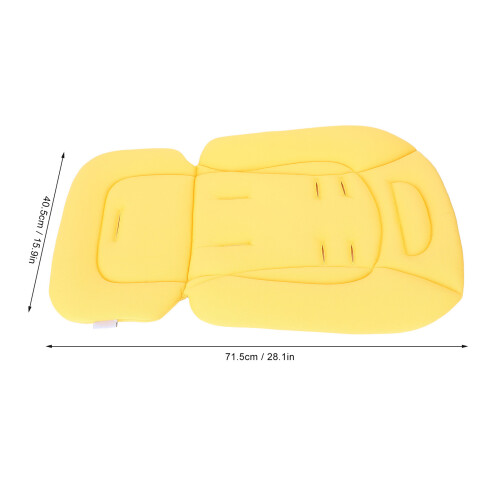 Baby Stroller Cushion Pad, Removable Washable, Light Yellow, 71.5x40.5cm 1