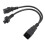 IEC320 C20 zu C5/C13 Y-Splitter 12.6in 20A 14