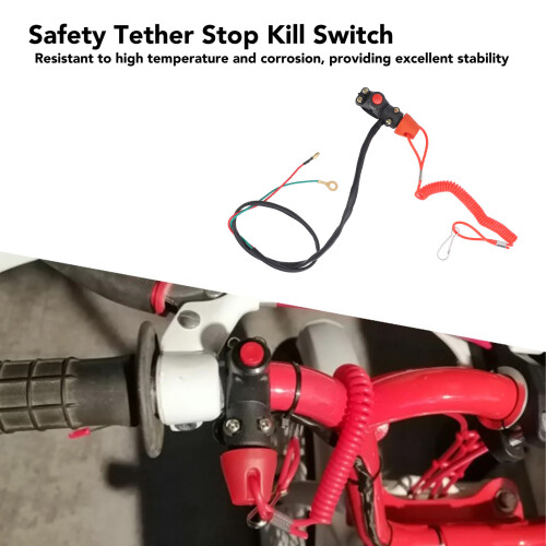 22 mm/0,9 Zoll Sicherheits-Tether-Kill-Schalter mit Lanyard 2