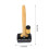 Recogedor de excrementos multifuncional 11,533 cm Amarillo/Negro 2
