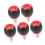 5 Stück Pull-Pin-Federknopf 80x50mm Schwarz/Rot 14