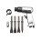 Pneumatic Tool 150-Model Chipping Hammer Kit With Air Chisel Shovel Spade Rust Remover 4 Heads 1