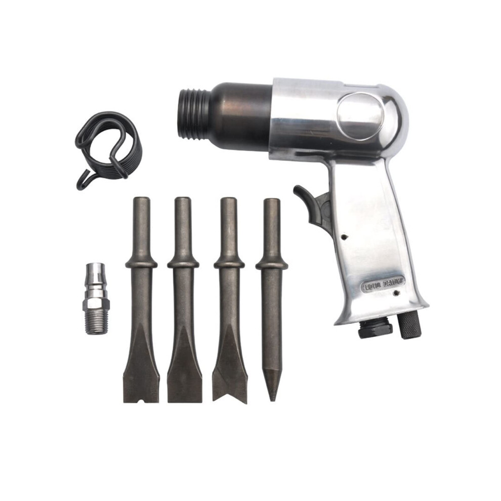 Pneumatic Tool 150-Model Chipping Hammer Kit With Air Chisel Shovel Spade Rust Remover 4 Heads 6947110866697
