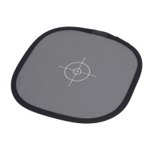 Beidseitiges Fokusbrett 30 cm grau 115 g PU-Leder