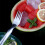 Wassermelone-Gabel Edelstahl-Doppelende 80.00g 9