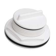 Scarico di coperta in ABS, sigillo triplo, bianco, facile da pulire