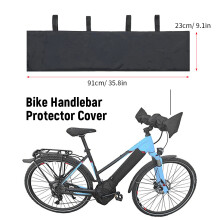 Funda universal para manillar de bicicleta eléctrica 91x23 cm 105 g negro