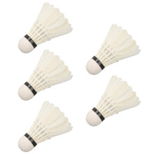 5 Stück LED Badminton-Shuttles Dunkel Nacht Leuchte Vogel-Tees Lichtschalter Steuerung Elastischer Gänsefedern Beleuchtung Shuttlecocks