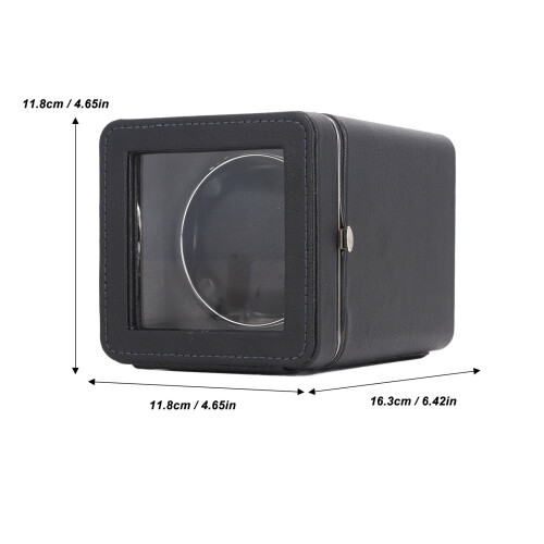 Durable PU Leather Watch Winder Box 5 Modes USB-C Power 16.3x11.8x11.8CM 1
