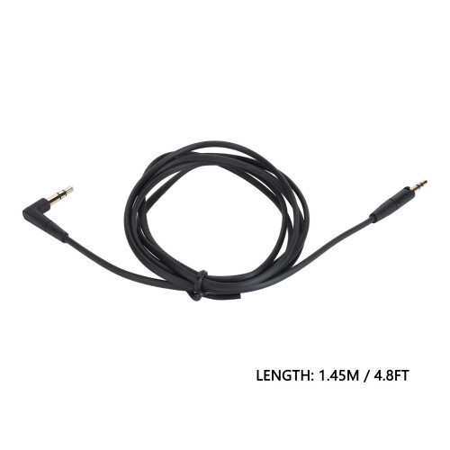 Cable de auriculares OFC negro 3.5mm 1.45m HD400S 1