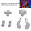 Metall-Thumbsticks-Set für Elite Series 2 Silber 4
