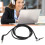 Cable de reemplazo P7 de 1,2 m OFC con enchufe chapado en oro 15