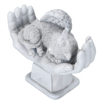 Statua commemorativa per animale domestico Angelo gatto 20,8 x 17,8 x 10,2 cm