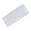 Clavier Bluetooth espagnol 78 touches 2xAAA argent et blanc 11