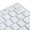Clavier Bluetooth espagnol 78 touches 2xAAA argent et blanc 7