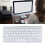 Clavier Bluetooth espagnol 78 touches 2xAAA argent et blanc 14