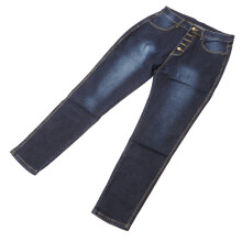 Enganliegende Hose Hoch Taille Slim Weiches Baumwolle Casual Stretch Tapered Hose für Party Reisen Einkaufen Blau Schwarz XL