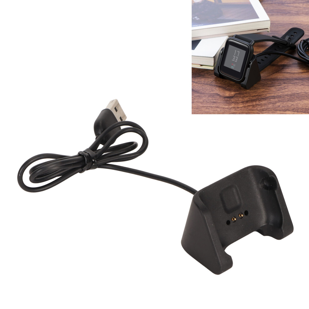Smartwatch Charging Cradle 3.3Ft Usb 5V 300Ma For Amazfit Bip Youth A1608 Black 8741335310380