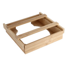 Distributeur d'assiettes en bambou sous-placard, 10 pouces, naturel