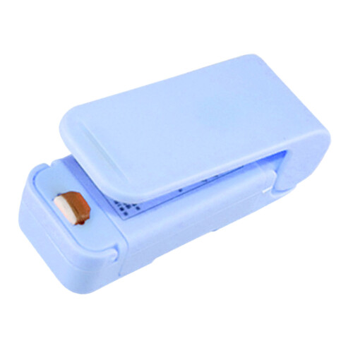 Scelle-sac portable manuel bleu 2 x AA 41g 2