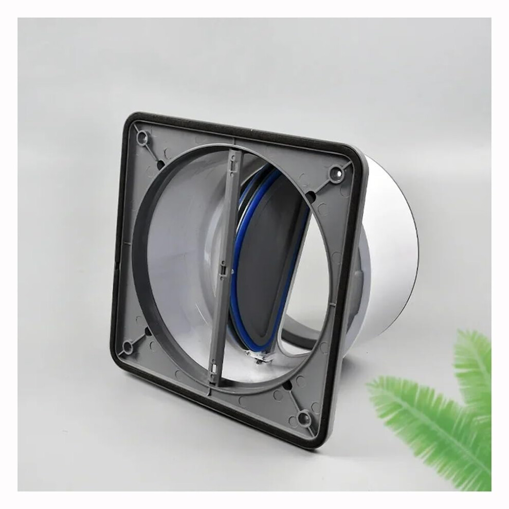 Abs Kitchen Range Hood Check Valve Round Pipe Backdraft Damper 150/160/180Mm Air Duct Ventilation Abs Grey 6276012240046