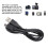10 pezzi di cavi di ricarica per controller PS3 da 3,3 piedi, nero, USB 5