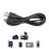 10 pezzi di cavi di ricarica per controller PS3 da 3,3 piedi, nero, USB 1