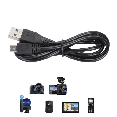 10 pezzi di cavi di ricarica per controller PS3 da 3,3 piedi, nero, USB