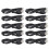 10 pezzi di cavi di ricarica per controller PS3 da 3,3 piedi, nero, USB 3