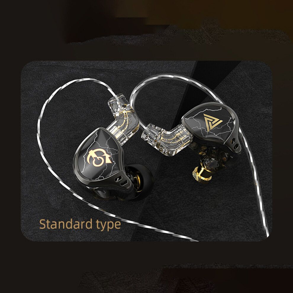 Schwarz Qkz Titan In-Ear-Monitor-Kopfhörer, 10Mm Treiber, 3,5Mm,