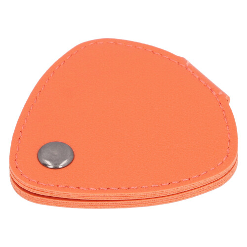 Gitarren-Pickbeutel mit 6 Fächern, PU-Leder, Orange, 79x83 mm 2