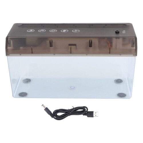 220mm Eingangs-USB- oder Batteriestreifen-Schredder für Büro, Schule und Zuhause 2