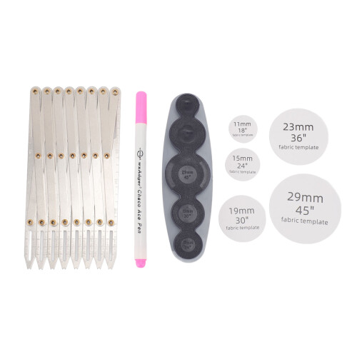 Gabarit de couture extensible en aluminium à 8 têtes 16x7.7cm 2