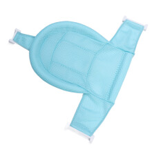 Baby-Badewannenschutznetz Sitznetz Duschnetz-Matte Verdicken Weiche Badewannenschutznetz für Säuglinge Neugeborene Hellblau