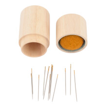 Großer Holz-Büffelhörnchen-Nadeltaschen-Set – Multifunktional, 8,5x4cm