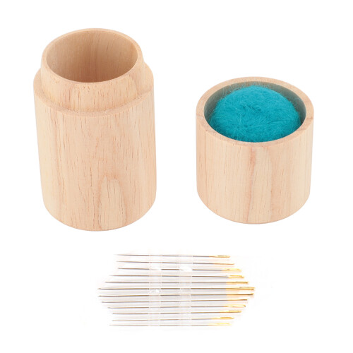 Boîte à épingles de grande capacité, 8,5  4 cm, bleu-vert 2