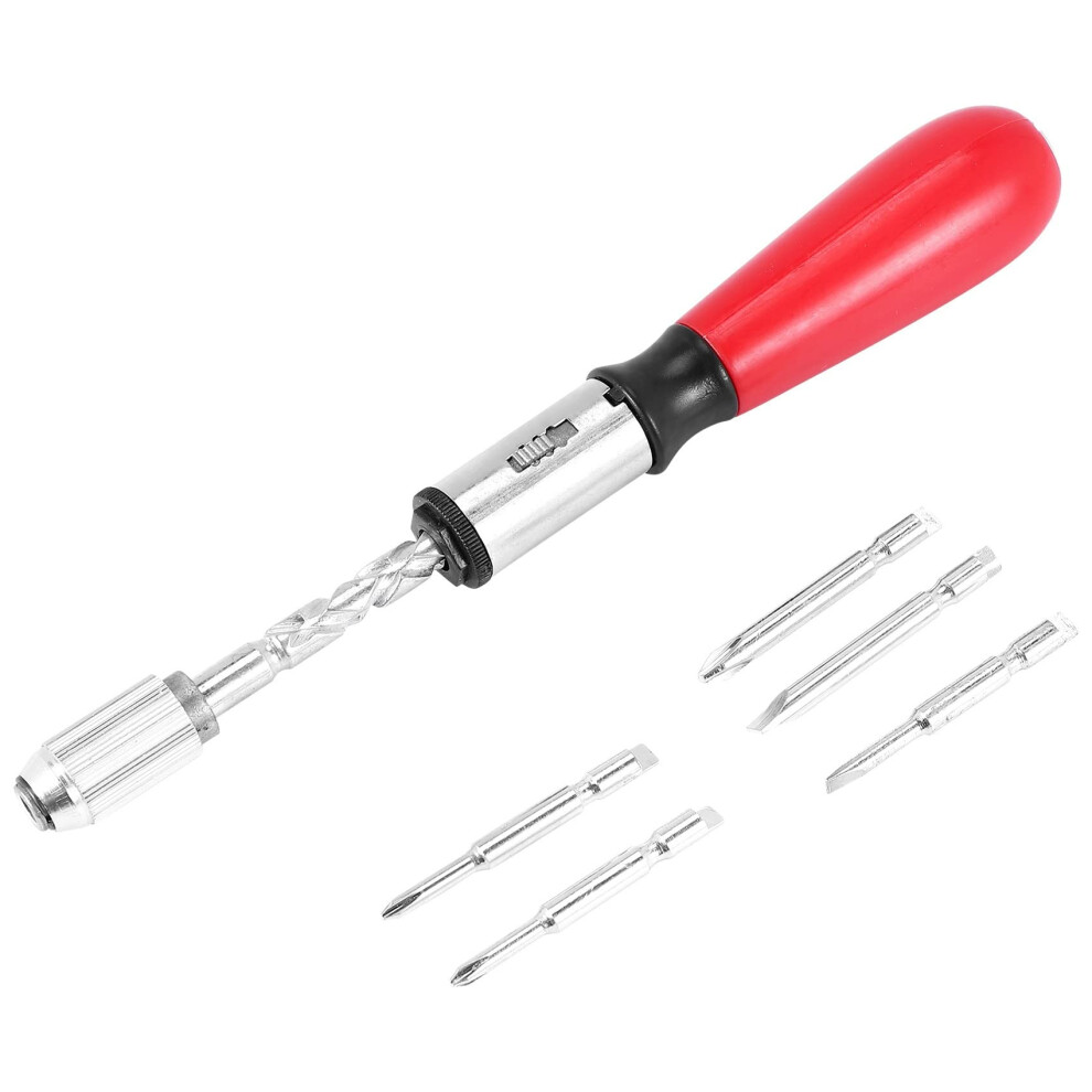 260 Mm Spiral Screwdriver Hand Press Ratchet With Slot And Screwdriver Bits Included-image-OPC-PJDRDQJ-NEW