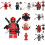 (Deadpool C)Bausteine Spielzeug Venom Deadpool Mini Figur Tasche Geschenk Kinder 7