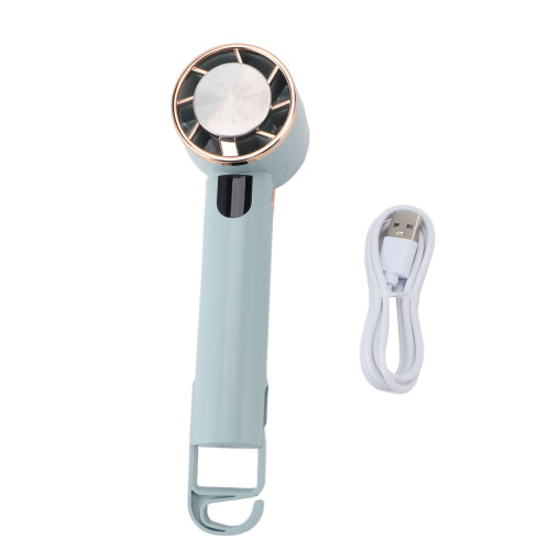 Mini ventilateur portable 2000 mAh 3 vitesses USB-C bleu 1